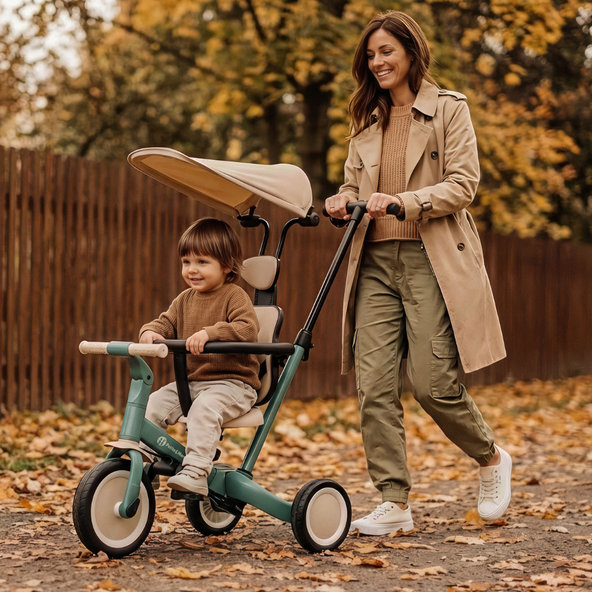 PETITE&MARS Trojkolka multifunkčná 5v1 Turbo Plus Desert Sand