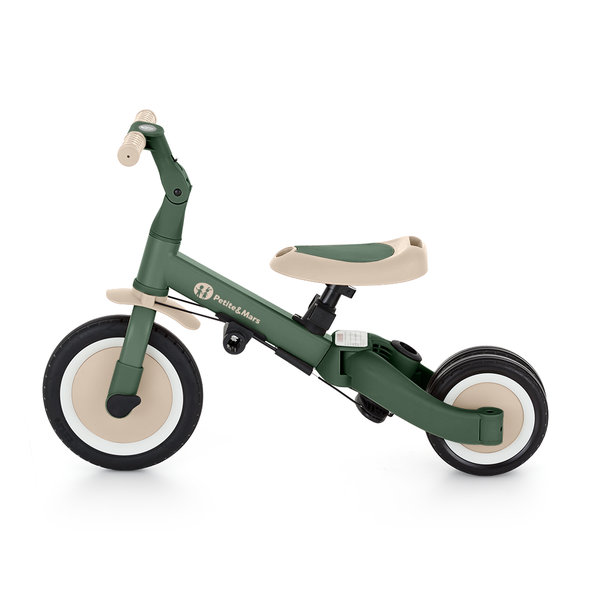 PETITE&MARS Trojkolka multifunkčná 5v1 Turbo Plus Misty Green