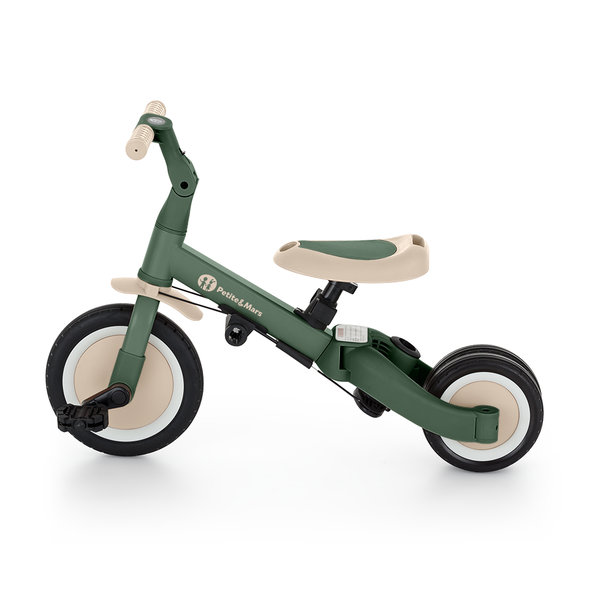 PETITE&MARS Trojkolka multifunkčná 5v1 Turbo Plus Misty Green