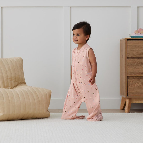 ERGOPOUCH Vak a overal na spanie 2v1 bavlna Suit Daisies 3-12 m