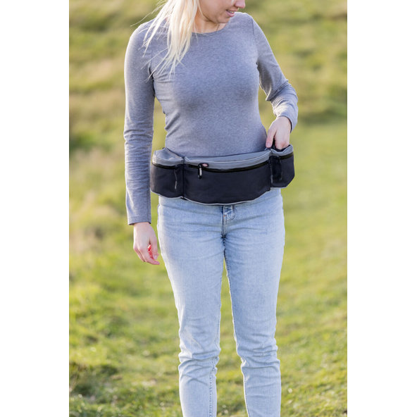 TRIXIE Baggy Belt hip bag nylónová ľadvinka šedá/čierna