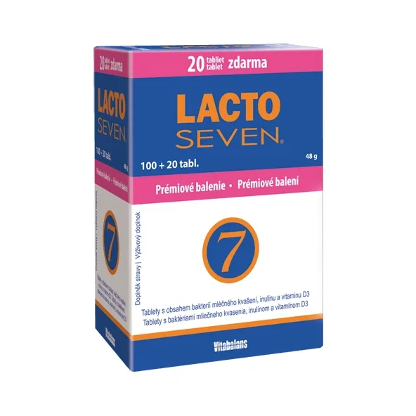 Vitabalans LACTOSEVEN DISPLEJ (600 +120 ZDARMA) 720 tabliet