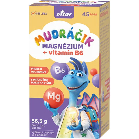 VITAR MUDRÁČIK Magnézium + B6 45 tabliet