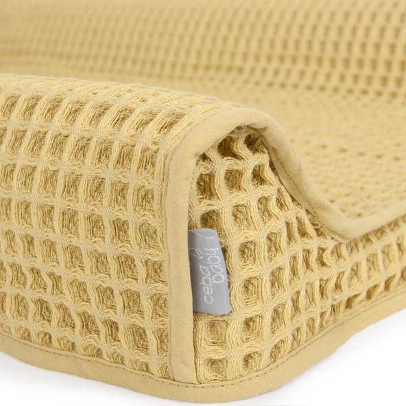 CEBA Poťah na prebaľovaciu podložku Waffle Line 50 x 70 Cream Gold Ceba