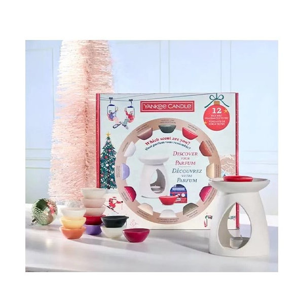 YANKEE CANDLE Aróma lampa + 12 voskov