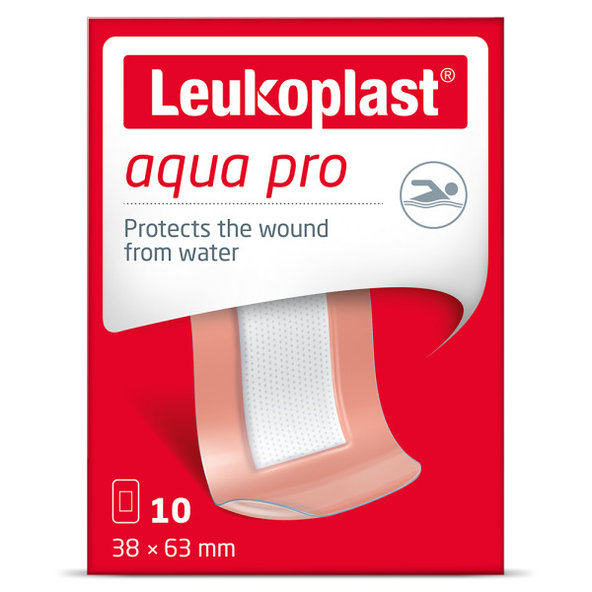 LEUKOPLAST AQUA PRO Vodeodolná náplasť na rany 38x63mm, 10ks
