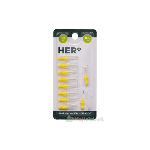 HERBADENT HERo ELECTRA Medzizubná kefka 0,6 mm 10 ks