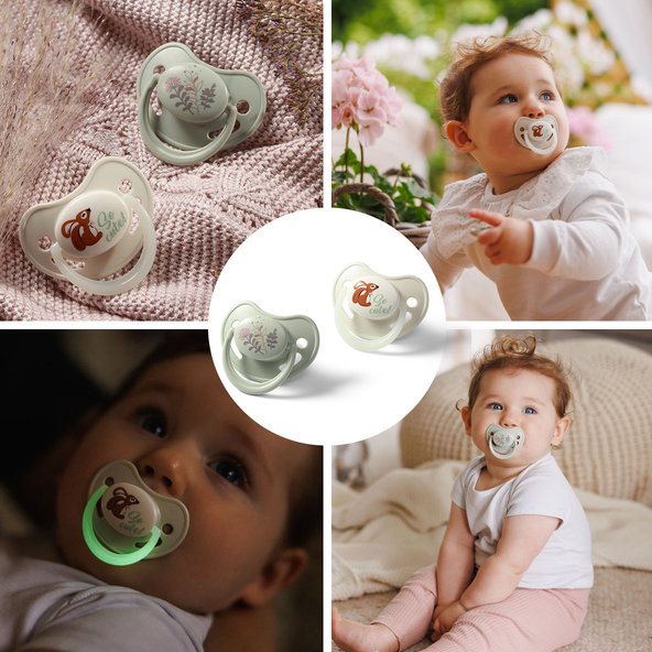 BABYONO Cumlíky silikónové anatomické 6-18m 2 ks