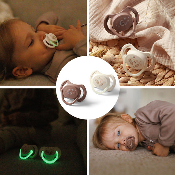 BABYONO Cumlíky silikónové symetrické 18m+ 2 ks