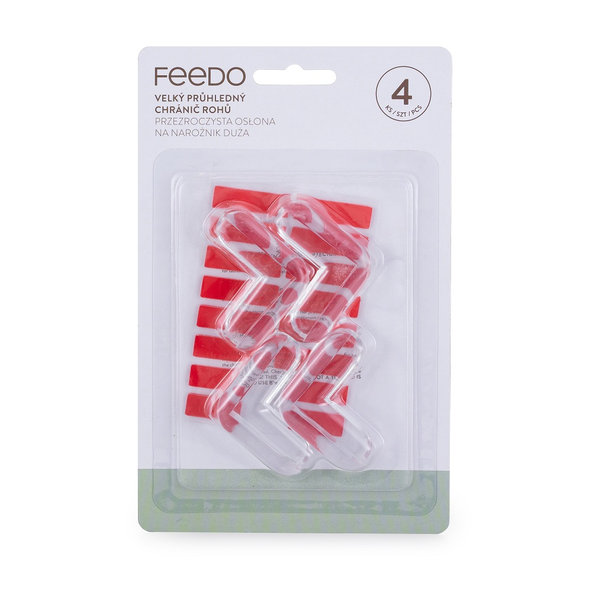 FEEDO Veľký priehľadný chránič rohov