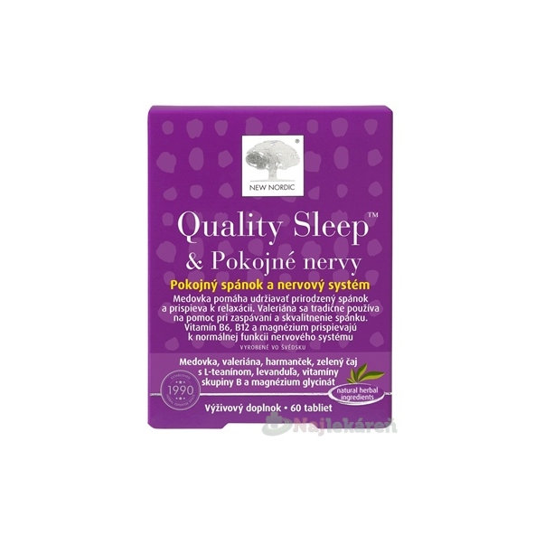 NEW NORDIC Quality Sleep & Pokojné nervy 60 tabliet