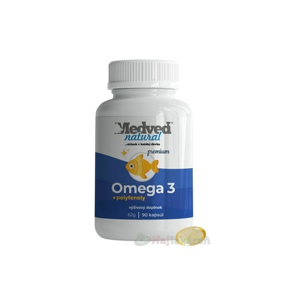 Medveď natural Omega 3 premium 90 kapsúl