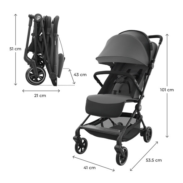 KINDERKRAFT Kočík športový Nebo Platinum Grey