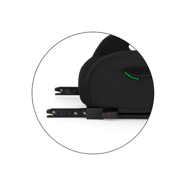 PETITE&MARS Podsedák Optimus Pro i-Size Air Coal Black 125-150 cm