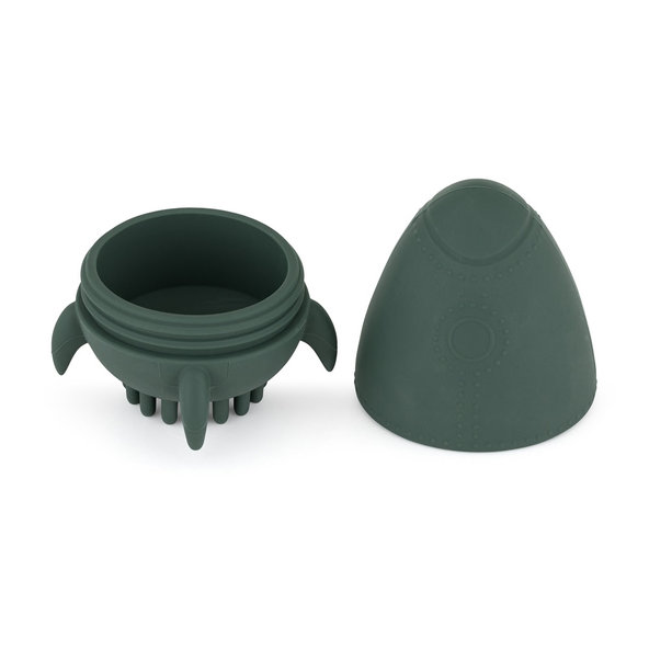 PETITE&MARS Hračka do vody s kefkou Splashy Rocket Misty Green 6m+