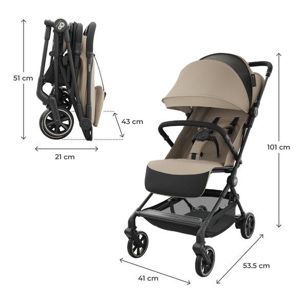 KINDERKRAFT Kočík športový Nebo Soft Beige