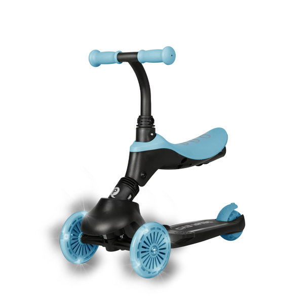 QPLAY Odrážadlo a kolobežka Sema Evo 6v1 Sky Blue 12 m+