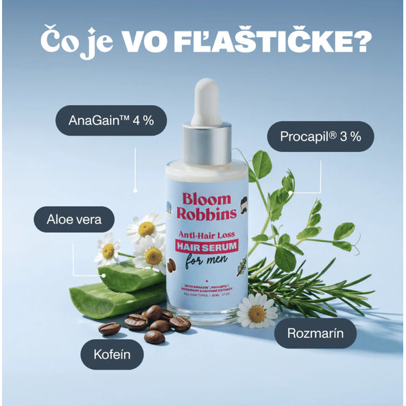 Bloom Robbins ANTI-HAIR LOSS sérum proti vypadávaniu vlasov pre mužov 50ml