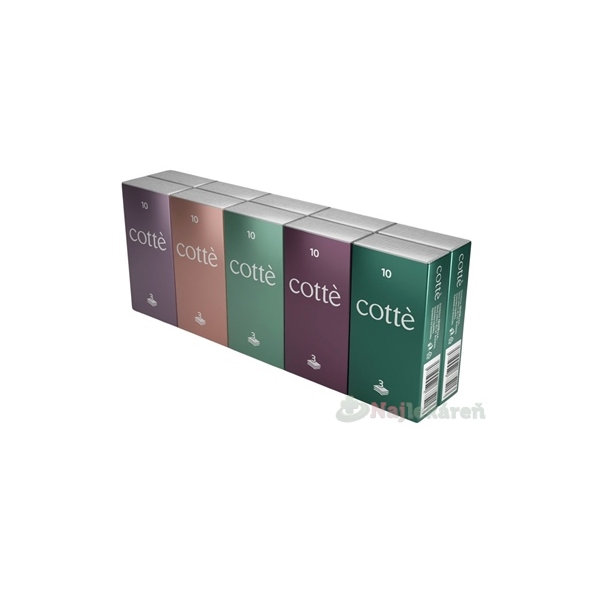 Cotté Papierové vreckovky 3-vrstvové 10x10 ks