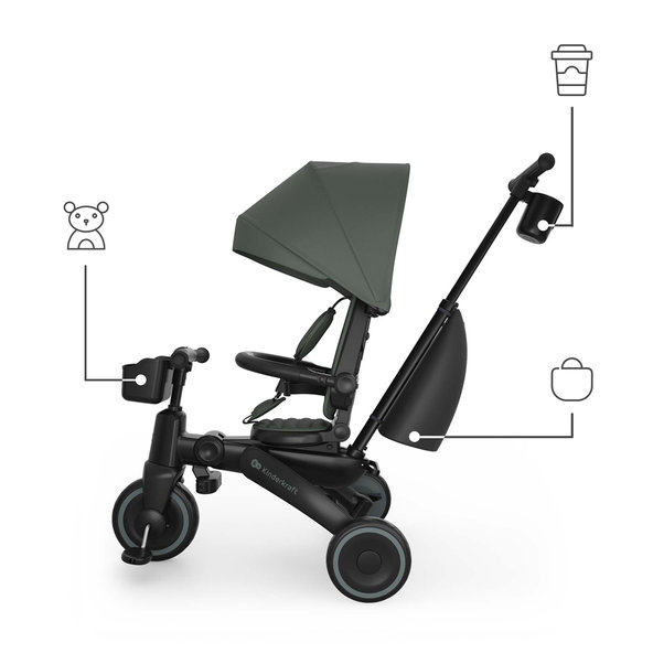 KINDERKRAFT Trojkolka Jazz 3 Green 9m+