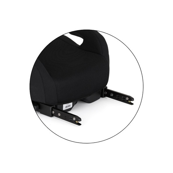 PETITE&MARS Podsedák Optimus Pro i-Size Air Coal Black 125-150 cm