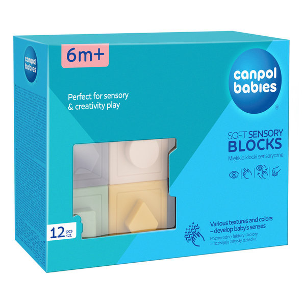 Canpol Babies Senzorické mäkké kocky 6 m+