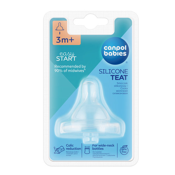 Canpol Babies Easystart cumlík na fľašu variabilný 3 m+