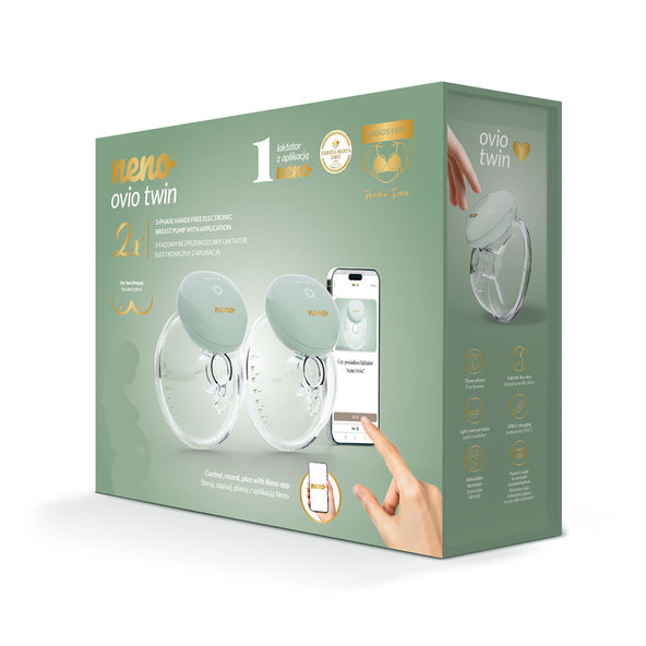 NENO Ovio Twin bezdrôtová hands-free odsávačka mlieka