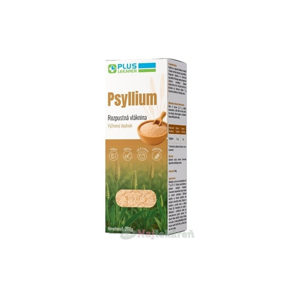 Plus lekáreň Psyllium rozpustná vláknina 200 g