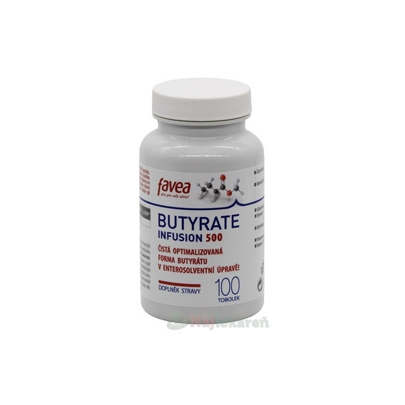 favea Butyrate Infusion 500 mg 100 kapsúl