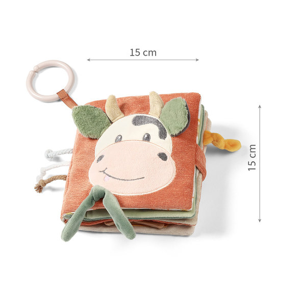 BABYONO Knižka senzorická Cow Bingo 0m+ 1ks