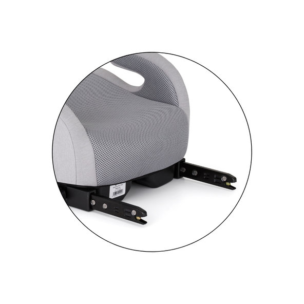 PETITE&MARS Podsedák Optimus Pro i-Size Air Gentle Grey 125-150 cm