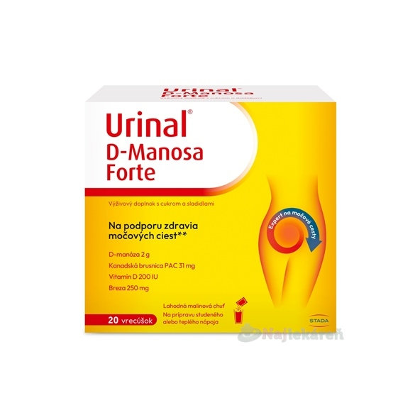 Urinal D-Manosa Forte malina 20 vrecúšok
