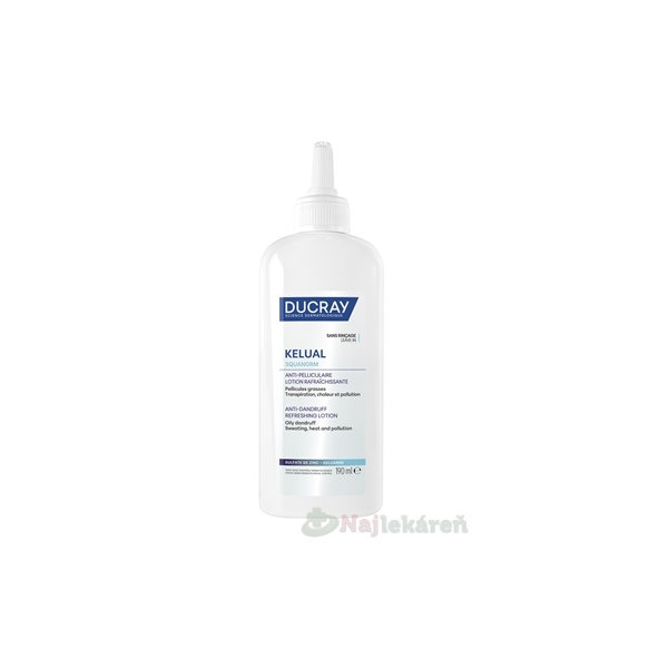 DUCRAY KELUAL SQUANORM Lotion roztok proti mastným lupinám 190ml