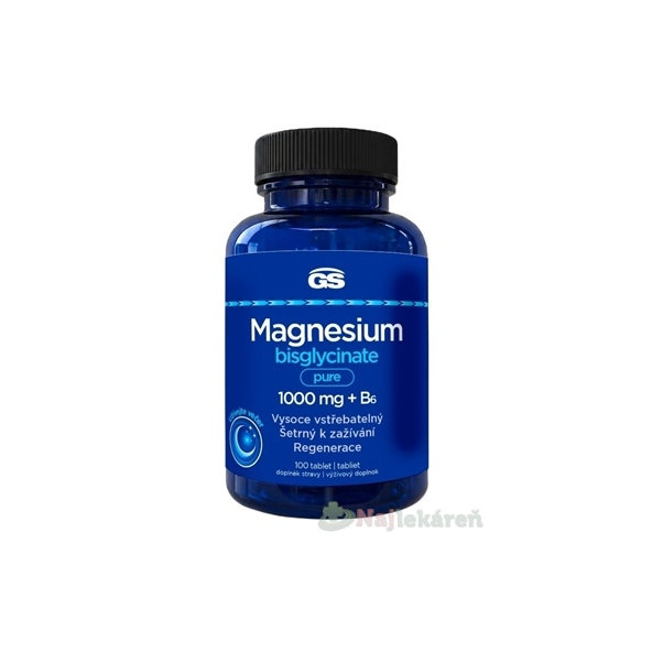 GS Magnesium bisglycinate pure 1000 mg + B6 100 tabliet