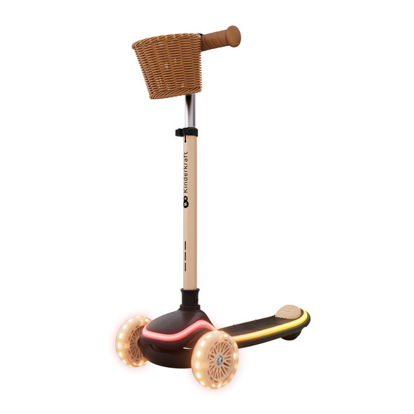 KINDERKRAFT Kolobežka a odrážadlo 2v1 Raket Up Beige