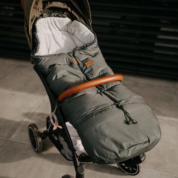 PETITE&MARS Fusak nastaviteľný 3v1 Jibot Horizontal Charcoal Grey