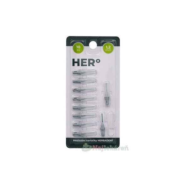 HERBADENT HERo ELECTRA Medzizubná kefka 1,2 mm 10 ks