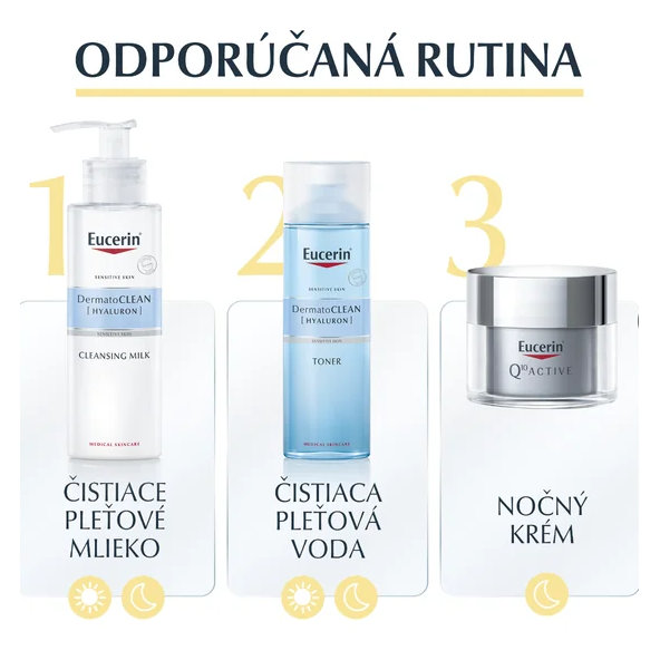 Eucerin Q10 ACTIVE Regeneračný nočný krém proti vráskam 50ml