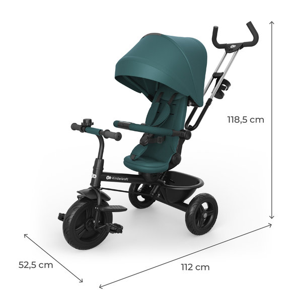 KINDERKRAFT Trojkolka Aston 2 Plus Green 9m+