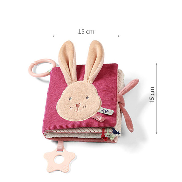 BABYONO Knižka senzorická Rabbit Karo 0m+ 1 ks