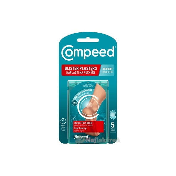 Compeed NÁPLASŤ na pľuzgiere DISCREET 5ks