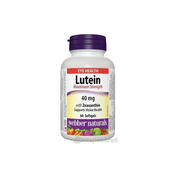 Webber Naturals Luteín 40 mg 60 kapsúl