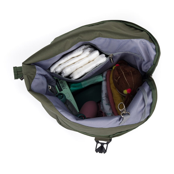 PETITE&MARS Batoh prebaľovací na kočík Jackob Military Green