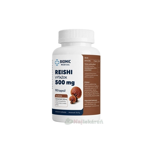 BIOMIC Reishi 500 mg 90 kapsúl