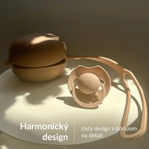 Lovi Prime silikónový dynamický svetielkujúci cumlík 6-18m Ivory/Blush 2 ks