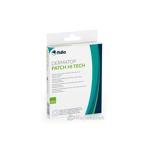 DERMATOP Patchi Hi Tech samolepiace krytie na rany 5 ks