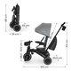 KINDERKRAFT Trojkolka Jazz 3 Grey 9m+