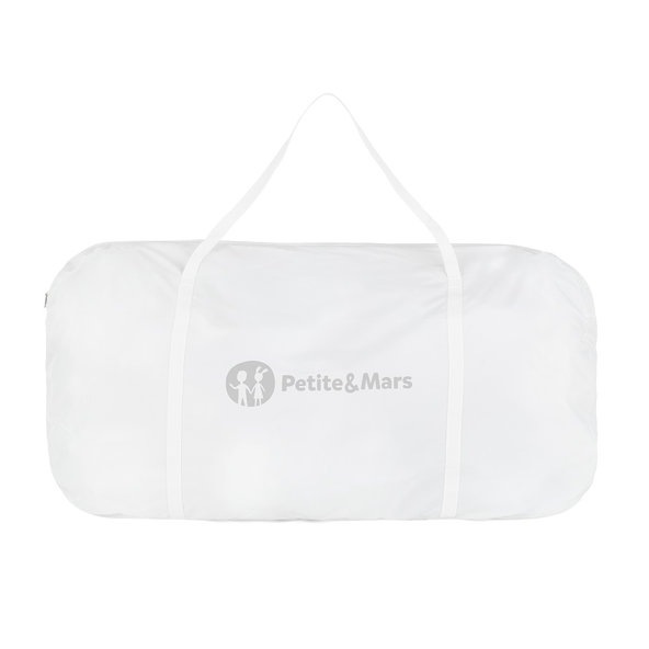 PETITE&MARS Glory 2v1 polohovateľná postieľka s kolískou Mocha Beige