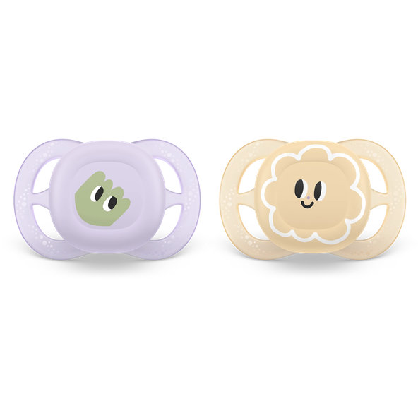 Philips AVENT Cumlík Ultra start s obrázkom dievča 0-2 m 2 ks